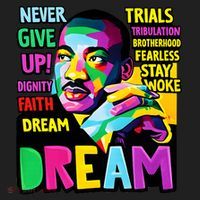 Dream Black History Month Martin Luther King Day Beanie thumb 2