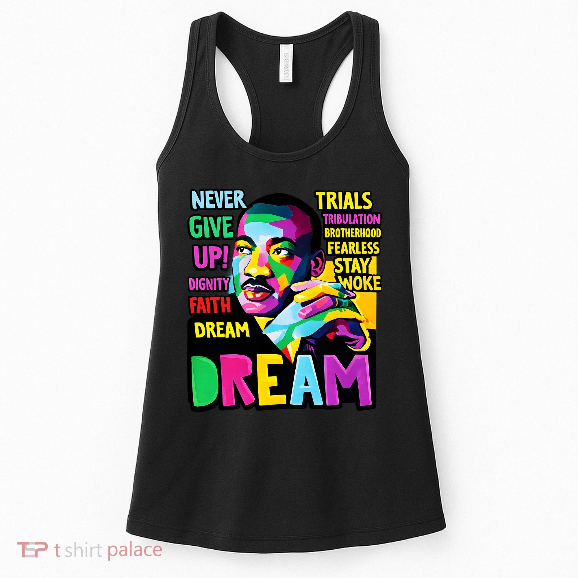 Dream Black History Month Martin Luther King Day Women's Tank Top