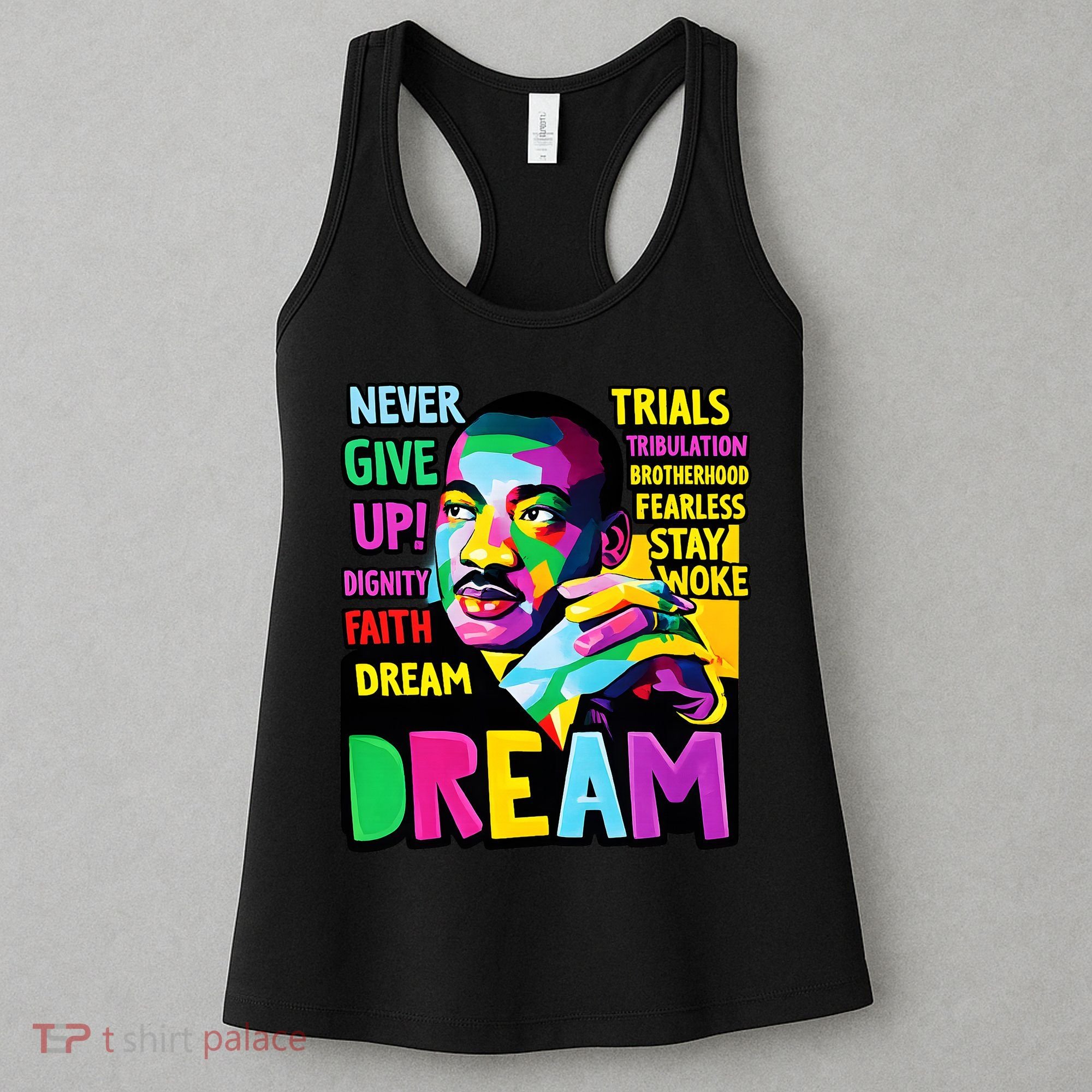 Dream Black History Month Martin Luther King Day Women's Tank Top