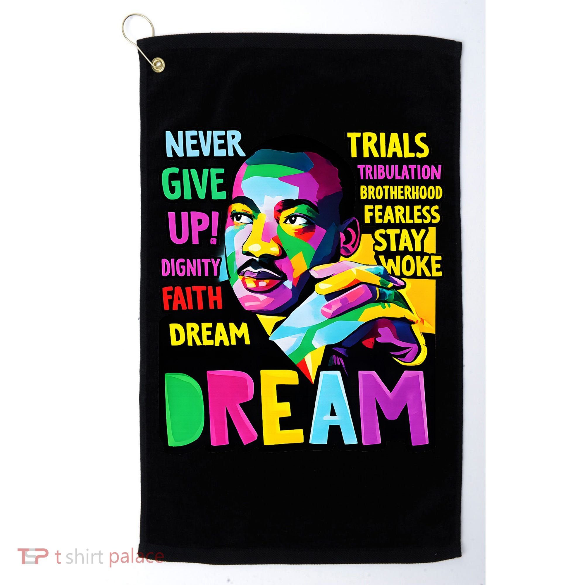 Dream Black History Month Martin Luther King Day Golf Towel