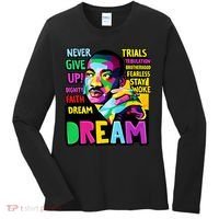 Dream Black History Month Martin Luther King Day Women's Long Sleeve Shirt thumb 0