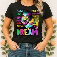 Dream Black History Month Martin Luther King Day Women's T-Shirt thumb 2