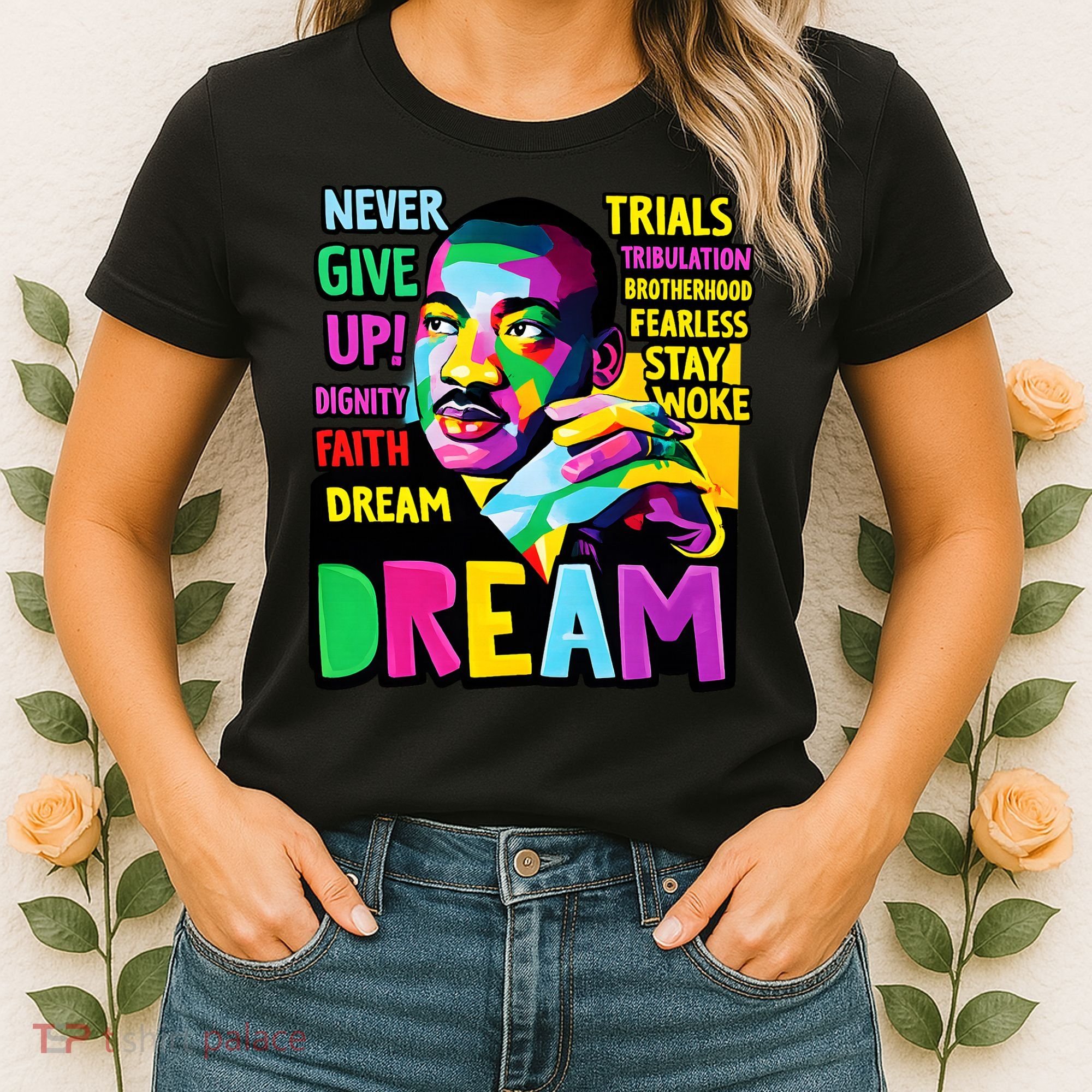 Dream Black History Month Martin Luther King Day Women's T-Shirt
