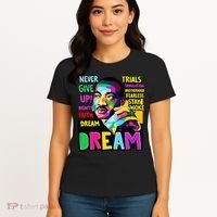 Dream Black History Month Martin Luther King Day Women's T-Shirt thumb 4