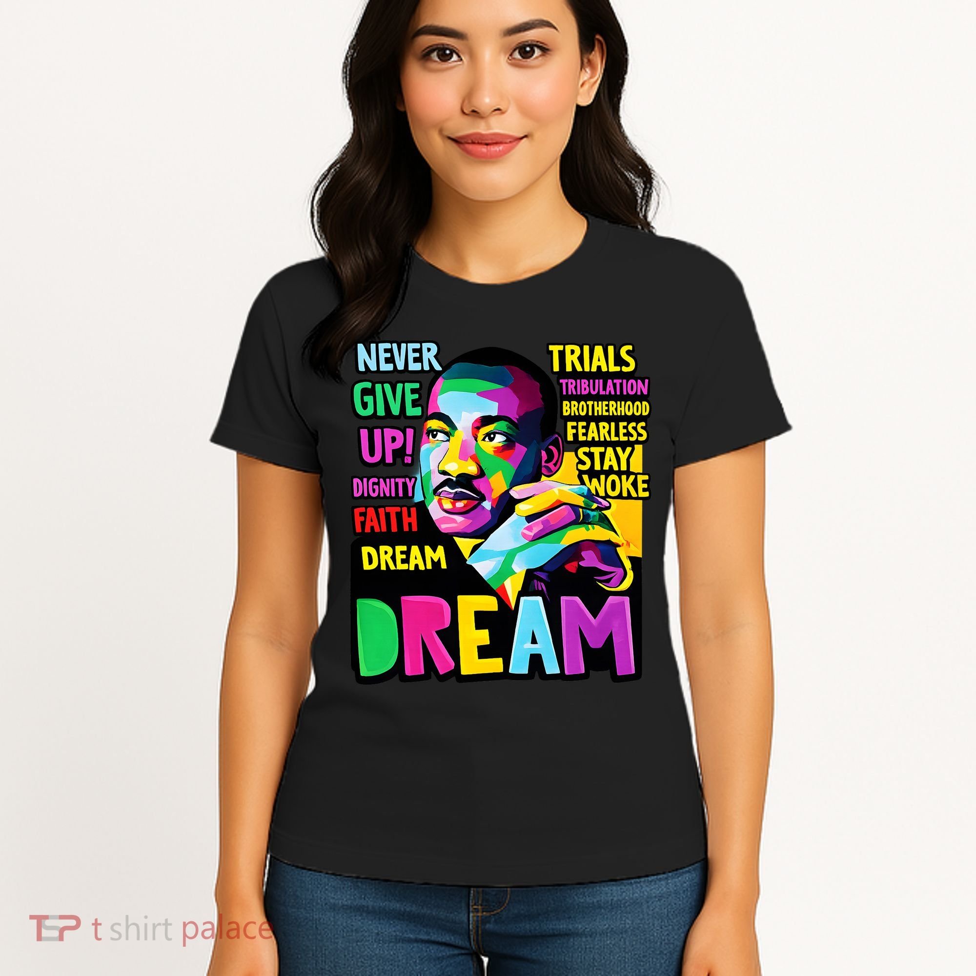Dream Black History Month Martin Luther King Day Women's T-Shirt