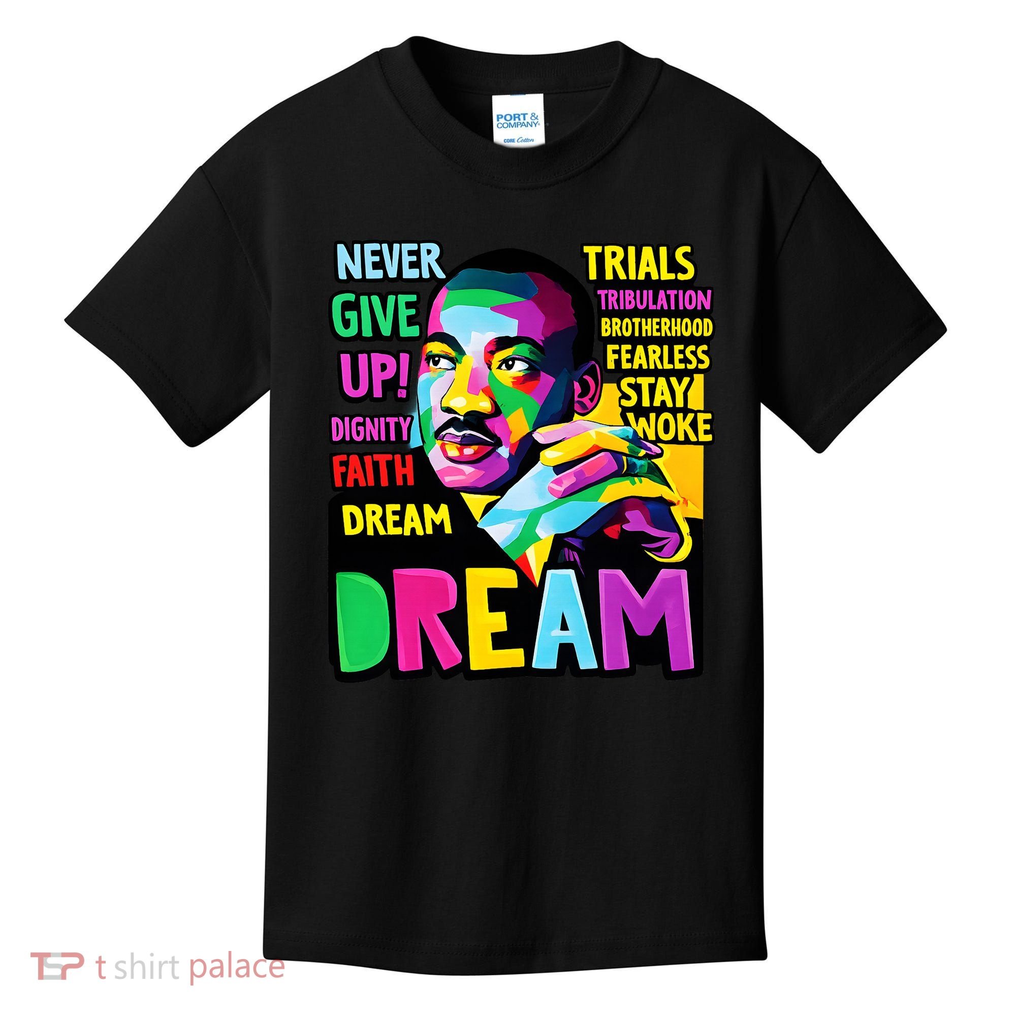 Dream Black History Month Martin Luther King Day Kids T-Shirt