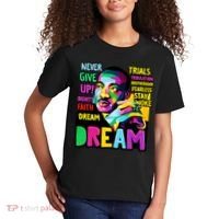 Dream Black History Month Martin Luther King Day Kids T-Shirt thumb 2