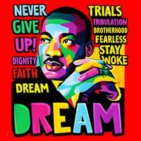 Dream Black History Month Martin Luther King Day Santa Hat thumb 1