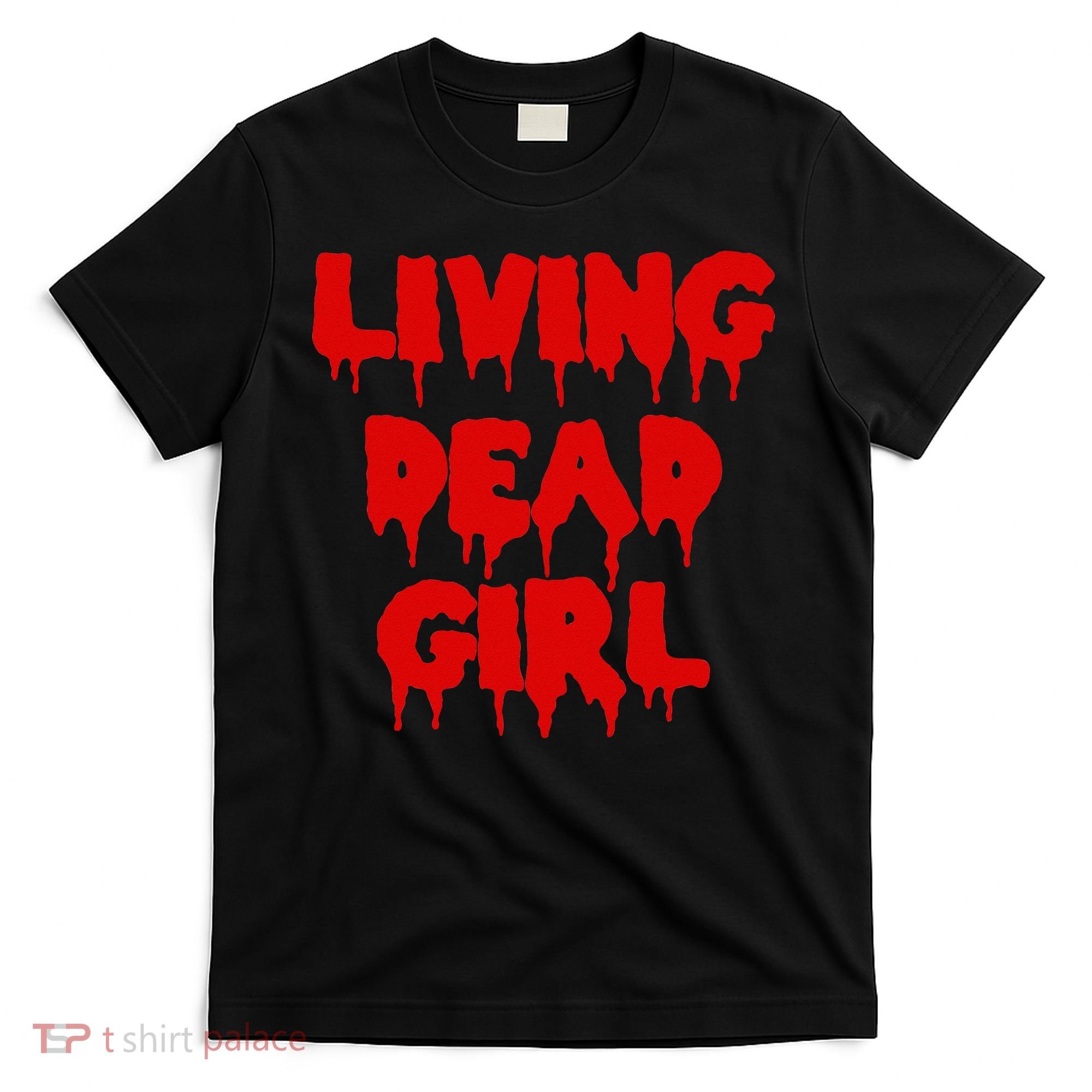 Dripping Blood Halloween Zombie Movie Living Dead Girl T-Shirt