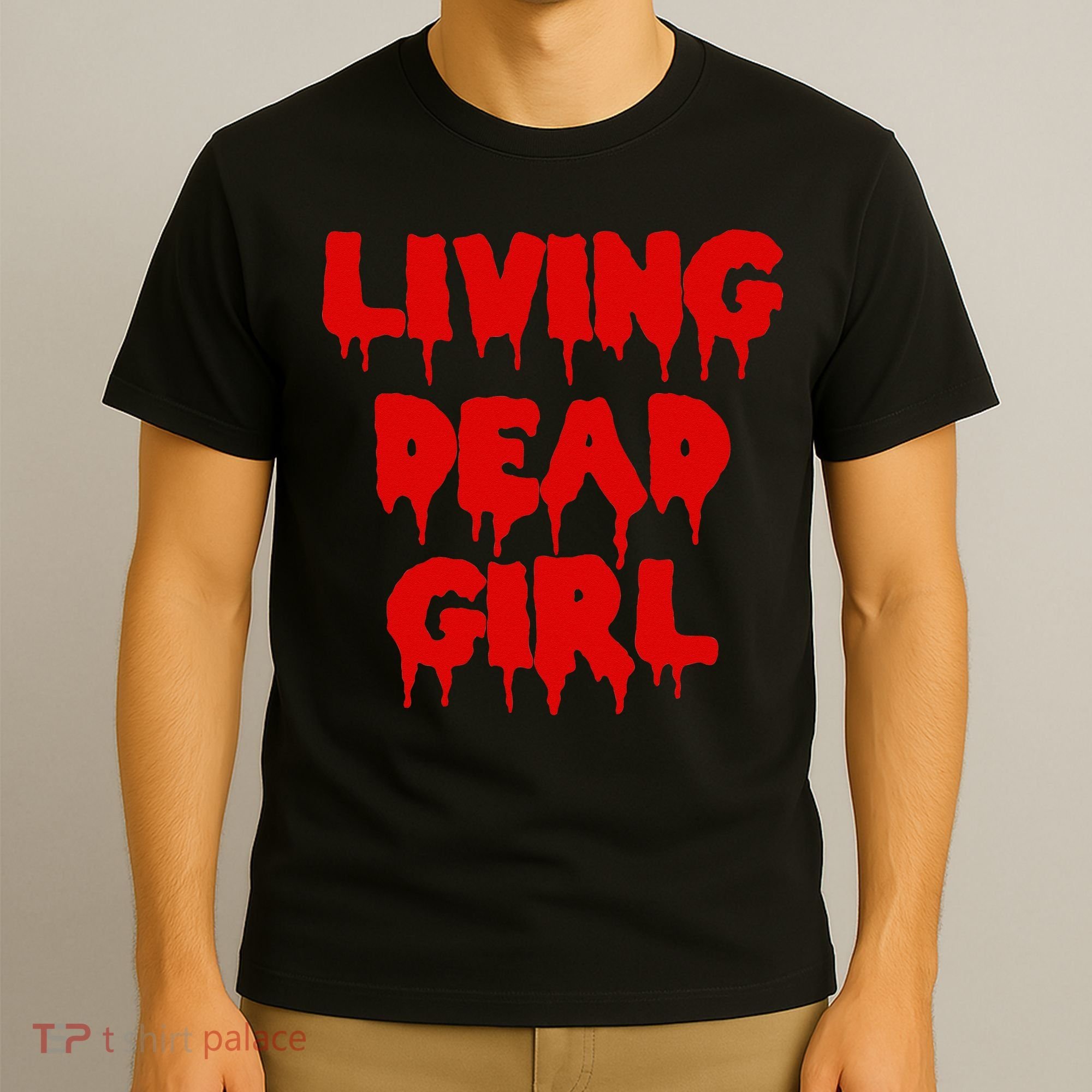 Dripping Blood Halloween Zombie Movie Living Dead Girl T-Shirt