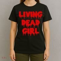 Dripping Blood Halloween Zombie Movie Living Dead Girl T-Shirt thumb 4