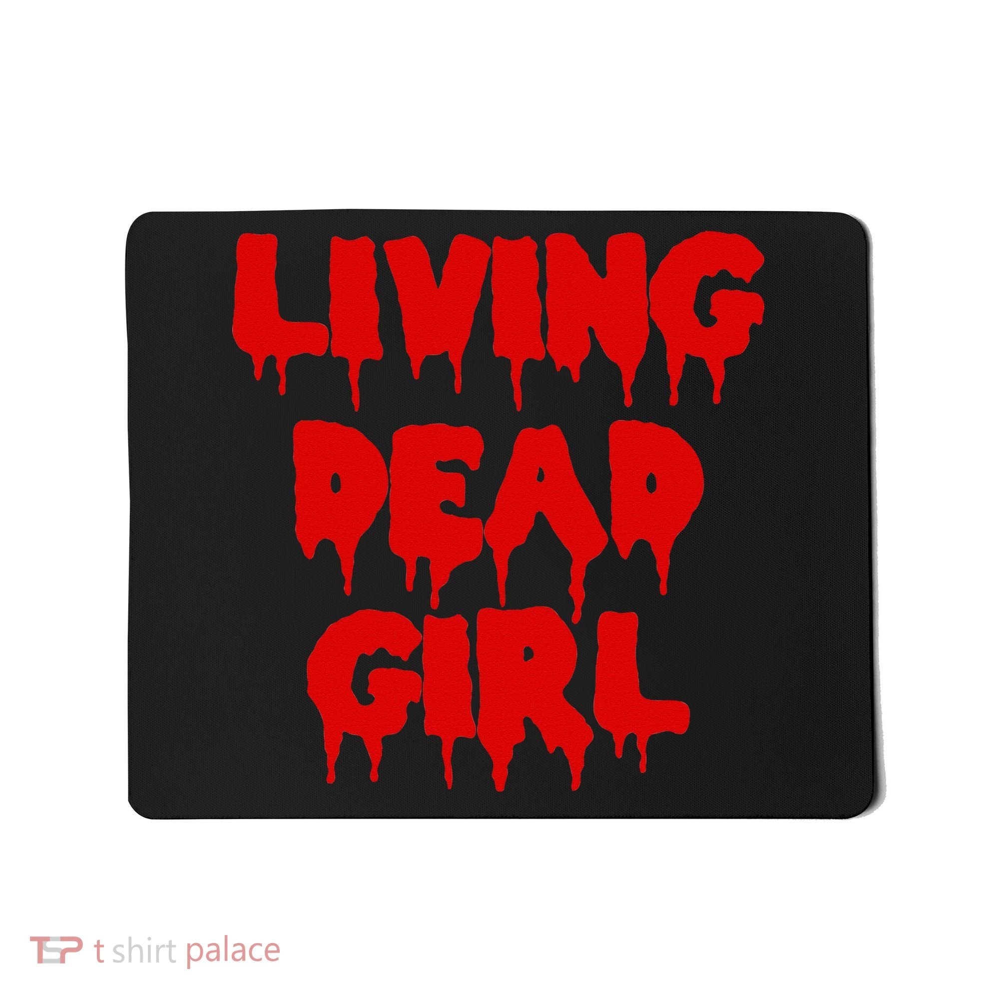 Dripping Blood Halloween Zombie Movie Living Dead Girl Mousepad