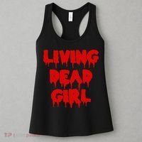 Dripping Blood Halloween Zombie Movie Living Dead Girl Women's Tank Top thumb 3