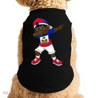 Dabbing Boy Haitian Haiti Flag Kid Dab Dance Doggie Tank thumb 0