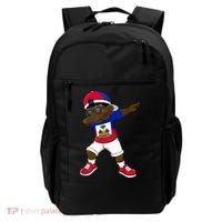 Dabbing Boy Haitian Haiti Flag Kid Dab Dance Backpack thumb 0