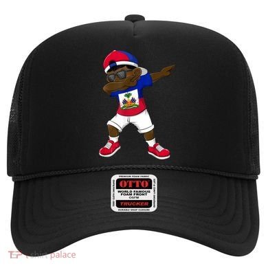 Dabbing Boy Haitian Haiti Flag Kid Dab Dance Hat