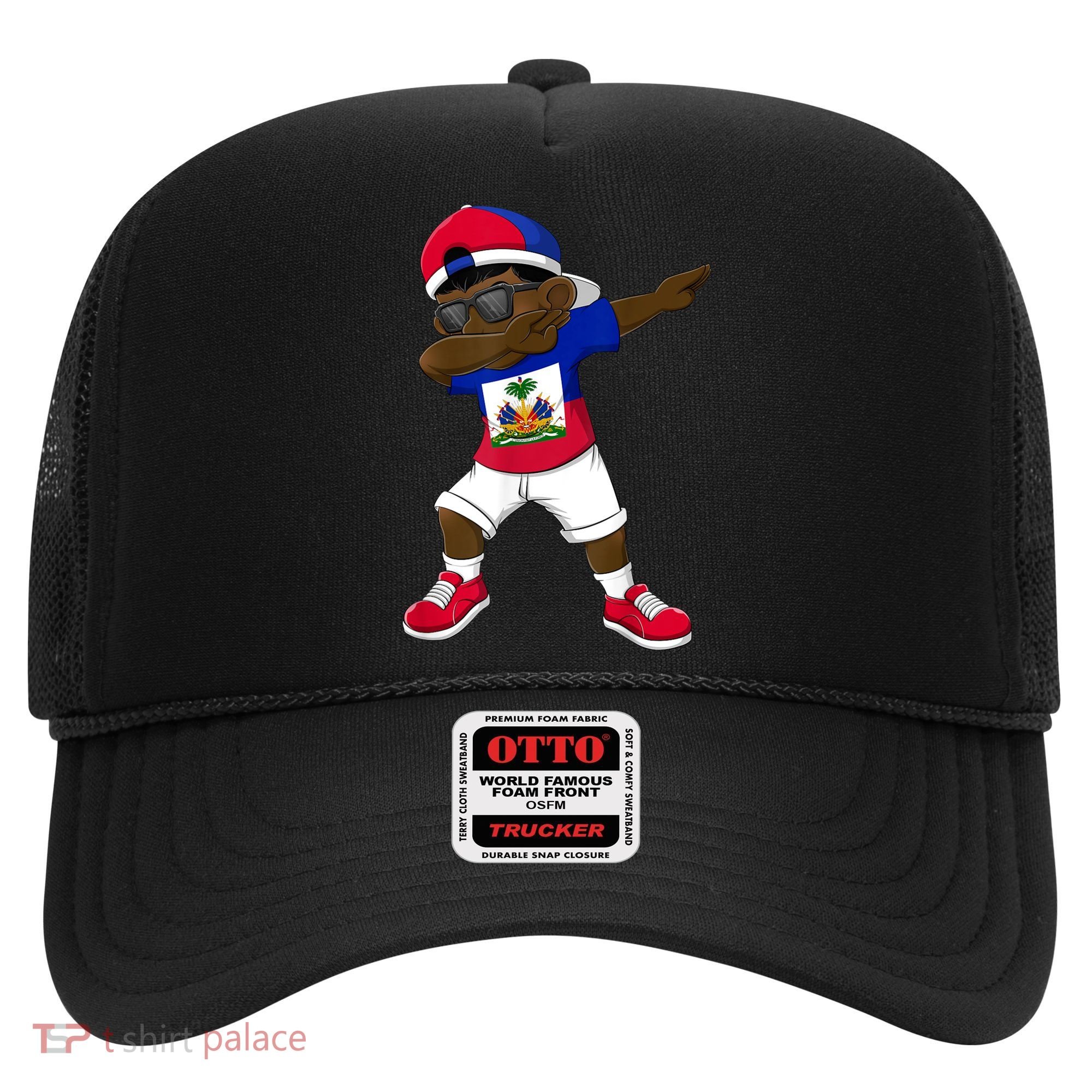 Dabbing Boy Haitian Haiti Flag Kid Dab Dance Hat