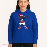 Dabbing Boy Haitian Haiti Flag Kid Dab Dance Hoodie thumb 5
