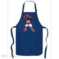 Dabbing Boy Haitian Haiti Flag Kid Dab Dance Apron thumb 0