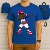 Dabbing Boy Haitian Haiti Flag Kid Dab Dance T-Shirt thumb 6