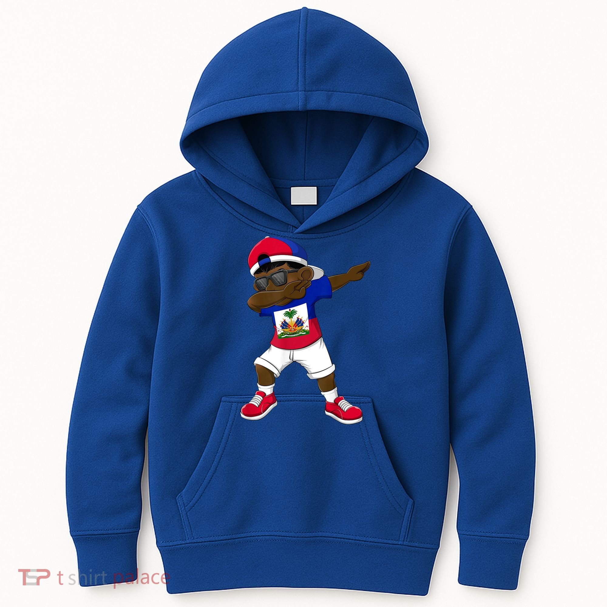 Dabbing Boy Haitian Haiti Flag Kid Dab Dance Kids Hoodie
