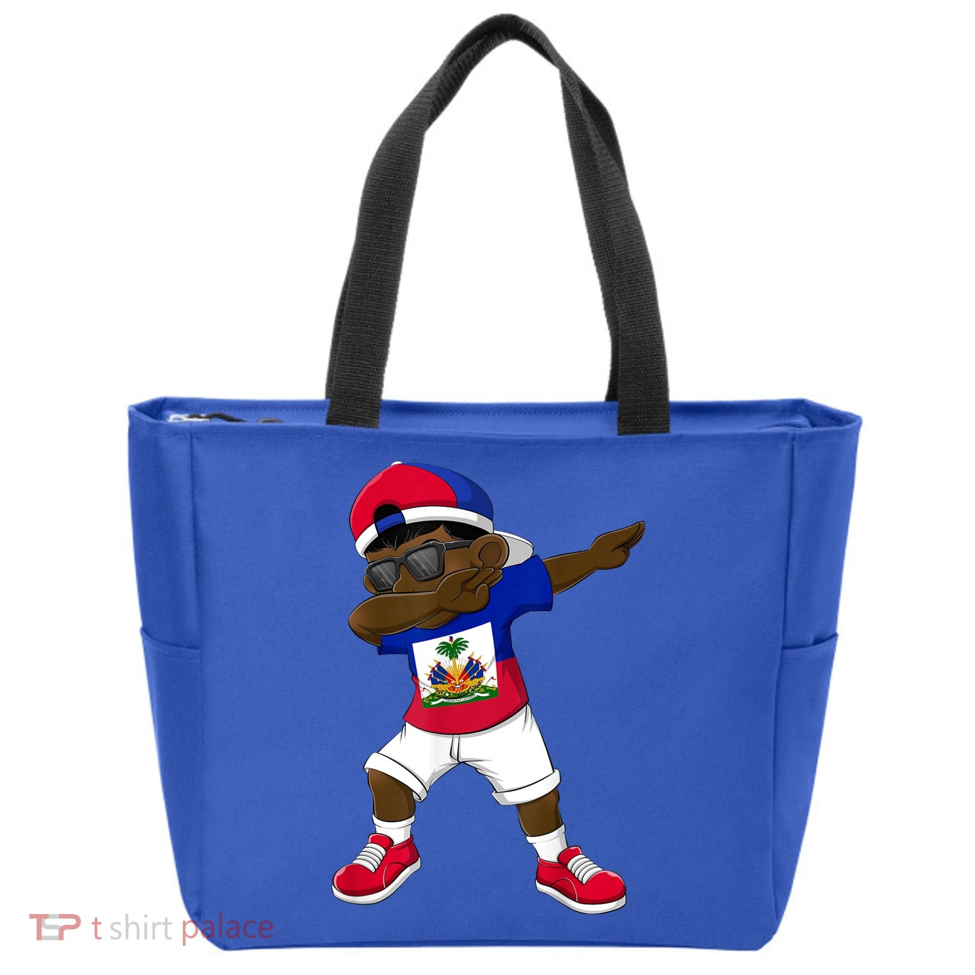Dabbing Boy Haitian Haiti Flag Kid Dab Dance Tote Bag