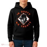 Dusty Baker - In Dusty We Trusty - Houston Baseball Kids Hoodie thumb 4