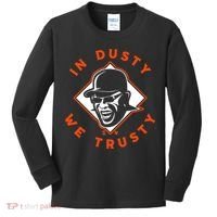 Dusty Baker - In Dusty We Trusty - Houston Baseball Kids Long Sleeve Shirt thumb 0