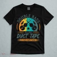 Double Bass Is Like Duct Tape Upright Bass Contrabass Player T-Shirt thumb 5