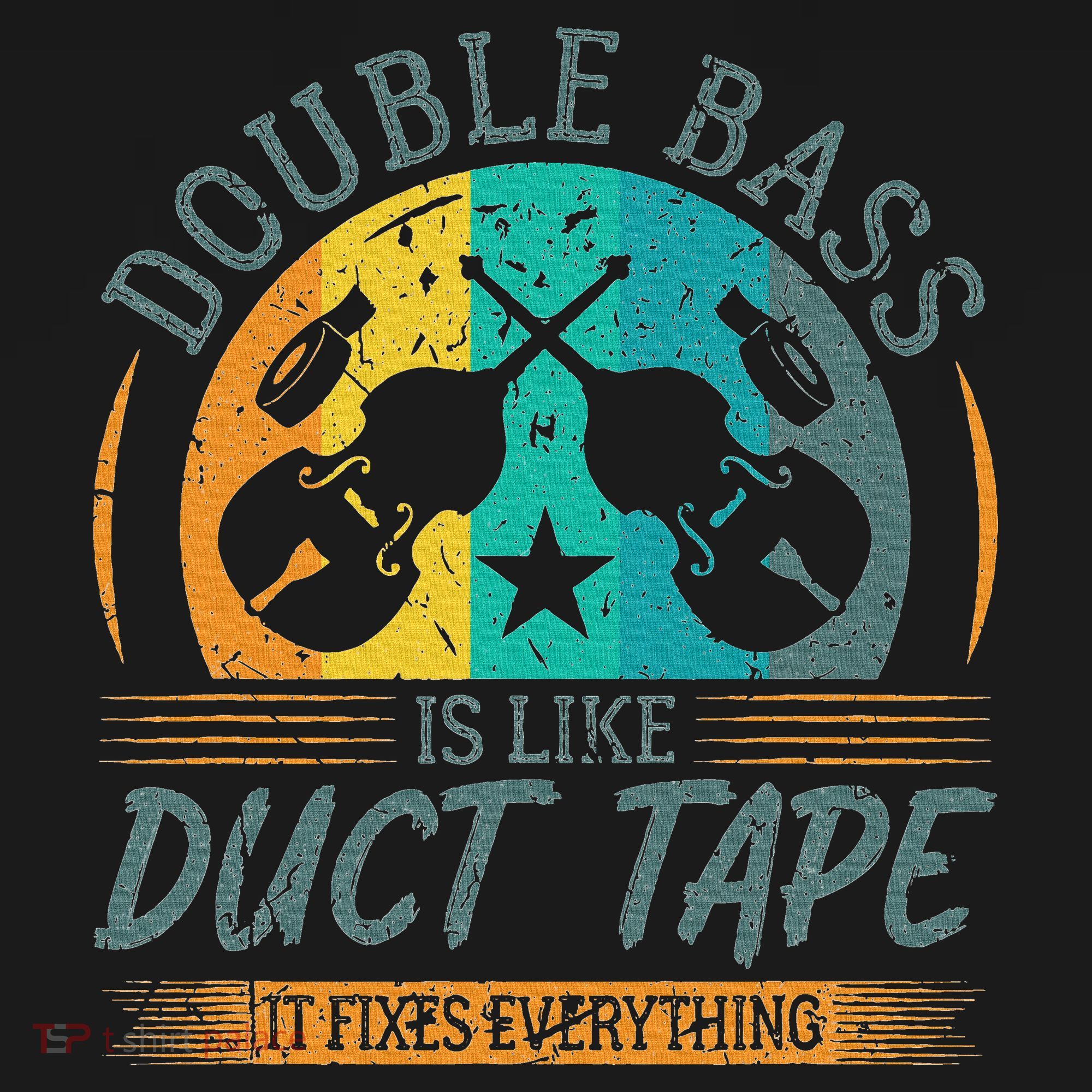 Double Bass Is Like Duct Tape Upright Bass Contrabass Player Women's Hoodie