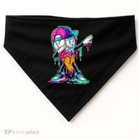 Dripping Baseball Ice Cream Drip Cone USA-Made Doggie Bandana thumb 0
