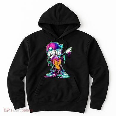 Dripping Baseball Ice Cream Drip Cone Hoodie