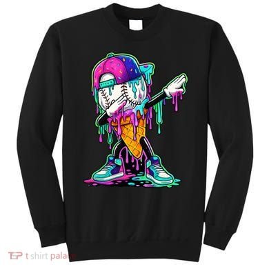 Dripping Baseball Ice Cream Drip Cone Sweatshirt