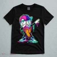 Dripping Baseball Ice Cream Drip Cone T-Shirt thumb 5