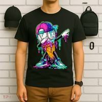 Dripping Baseball Ice Cream Drip Cone T-Shirt thumb 6