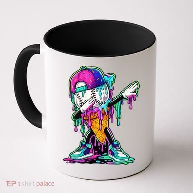 Dripping Baseball Ice Cream Drip Cone Coffee Mug