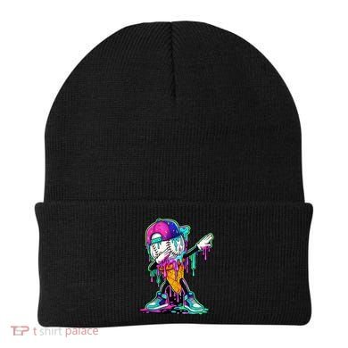 Dripping Baseball Ice Cream Drip Cone Beanie