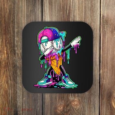 Dripping Baseball Ice Cream Drip Cone Coaster