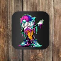 Dripping Baseball Ice Cream Drip Cone Coaster thumb 0