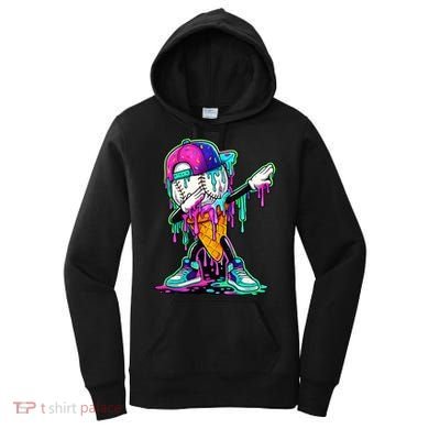 Dripping Baseball Ice Cream Drip Cone Women's Hoodie