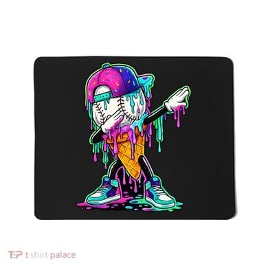 Dripping Baseball Ice Cream Drip Cone Mousepad