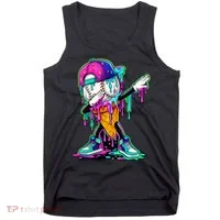 Dripping Baseball Ice Cream Drip Cone Tank Top thumb 0