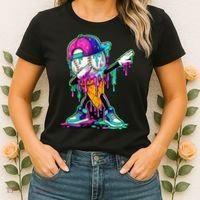 Dripping Baseball Ice Cream Drip Cone Women's T-Shirt thumb 2