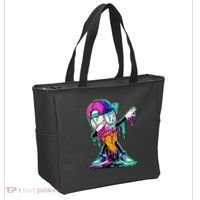 Dripping Baseball Ice Cream Drip Cone Tote Bag thumb 2