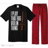 Double Bass I Play That Big Violin Thing Funny Gift Pajama Set thumb 0