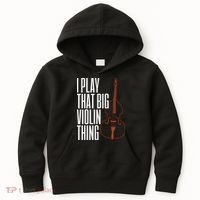 Double Bass I Play That Big Violin Thing Funny Gift Kids Hoodie thumb 0