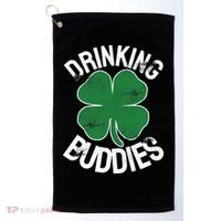 Drinking Buddies Irish Matching ST PATRICKS DAY Beer Drunk Golf Towel thumb 0