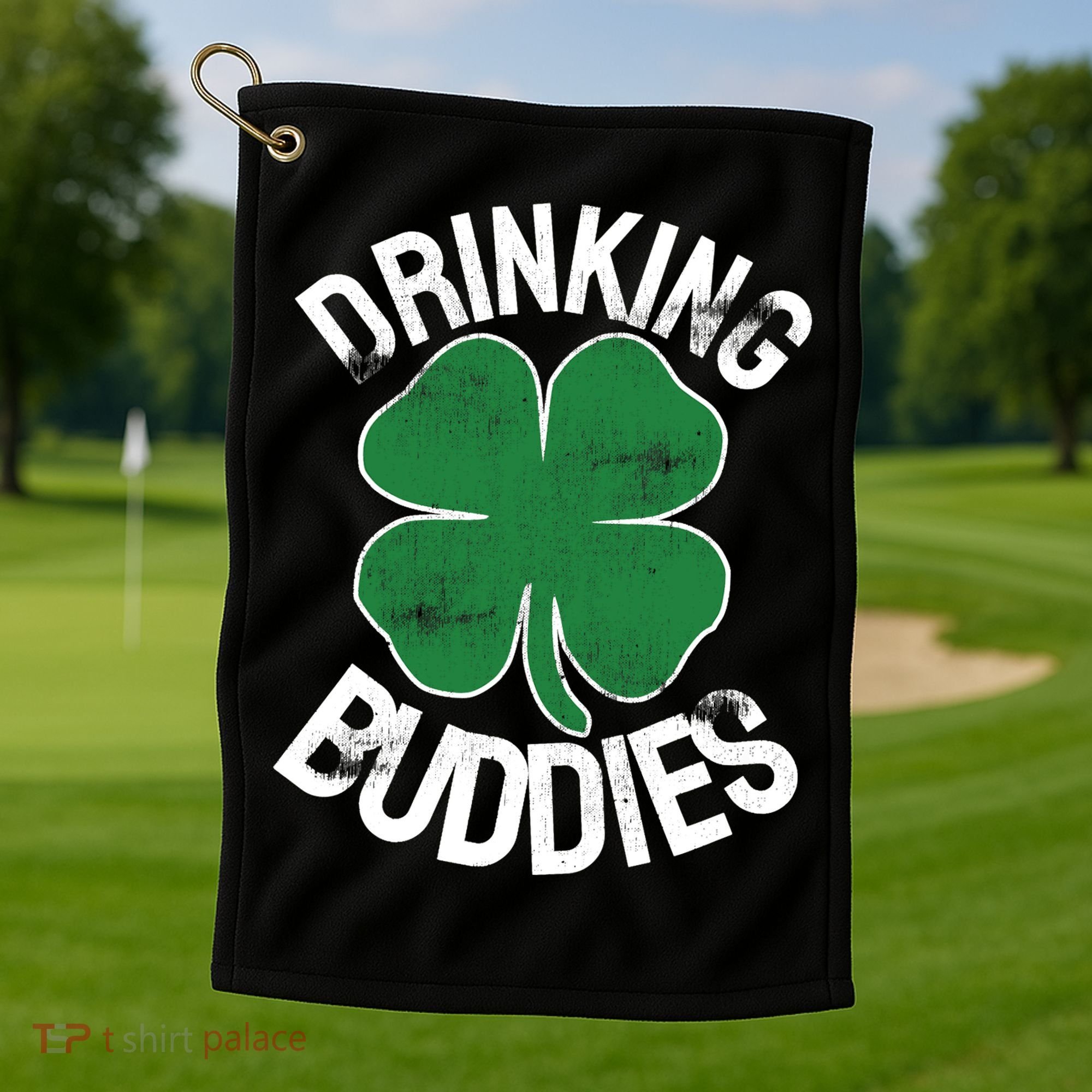 Drinking Buddies Irish Matching ST PATRICKS DAY Beer Drunk Golf Towel