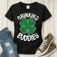Drinking Buddies Irish Matching ST PATRICKS DAY Beer Drunk Women's T-Shirt thumb 3