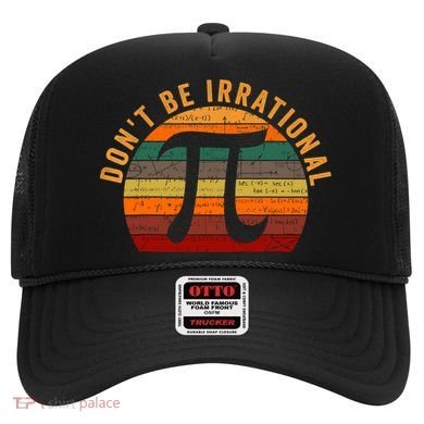Don't Be Irrational Retro Vintage Symbol Gift Pi Day Math Teacher Gift Hat